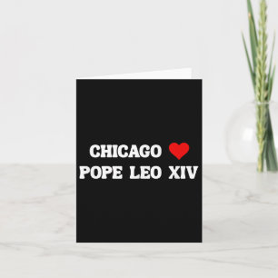 Habemus Papam Election 2025 Chicago Love Heart Pop Card