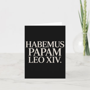 Habemus Papam Leo Xiv. Pope Card