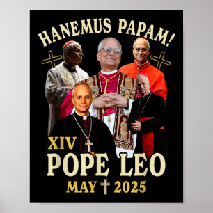 Habemus Papam Pope Leo Robert Prevost Pope  Poster
