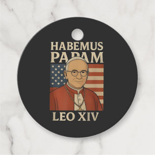 Habemus papam Pope Leo XIV Christian Church Favour Tags