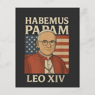 Habemus papam Pope Leo XIV Christian Church  Flyer