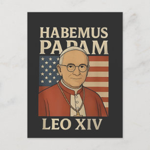 Habemus papam Pope Leo XIV Christian Church  Holiday Postcard