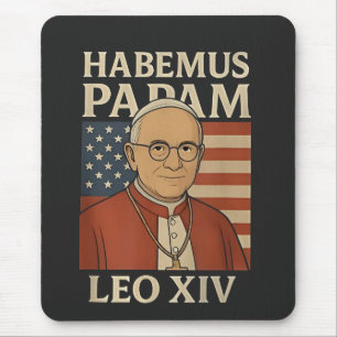 Habemus papam Pope Leo XIV Christian Church  Mouse Mat
