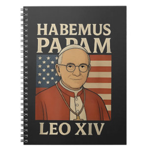 Habemus papam Pope Leo XIV Christian Church Notebook