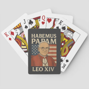 Habemus papam Pope Leo XIV Christian Church Playing Cards