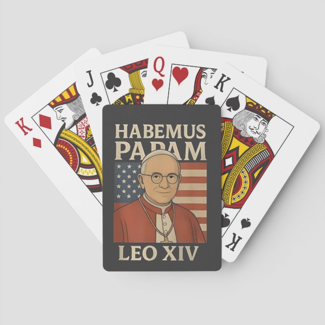 Habemus papam Pope Leo XIV Christian Church  Playing Cards (Back)