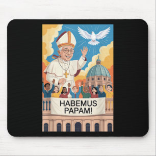 Habemus Papam Pope Leo Xiv Christian New Pope Robe Mouse Mat