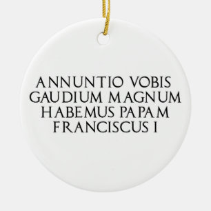 Habemus Papum Christmas ornament