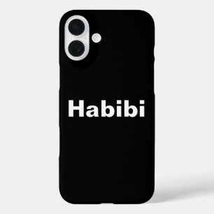 "Habibi" حبيبي one word minimalism iPhone 16 Plus Case
