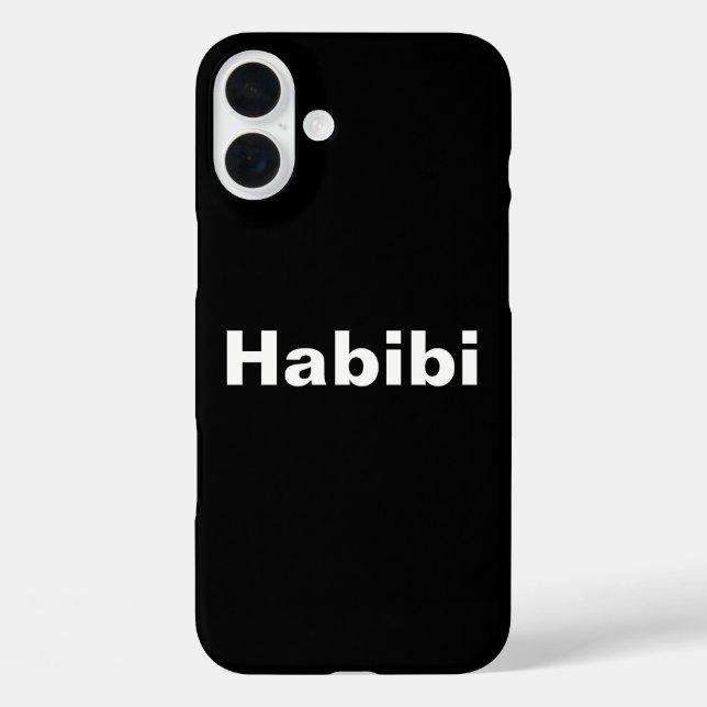 "Habibi" حبيبي one word minimalism Case-Mate iPhone Case (Back)