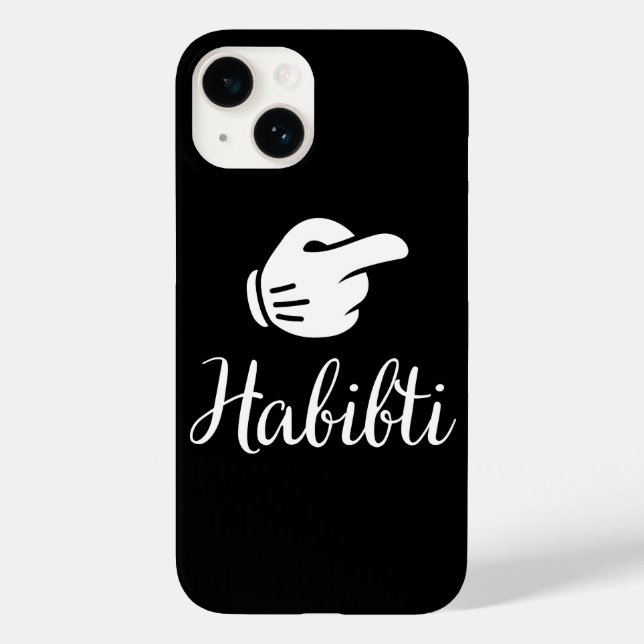 Habibi and Habibi Arab Couple Matching Case-Mate iPhone Case (Back)