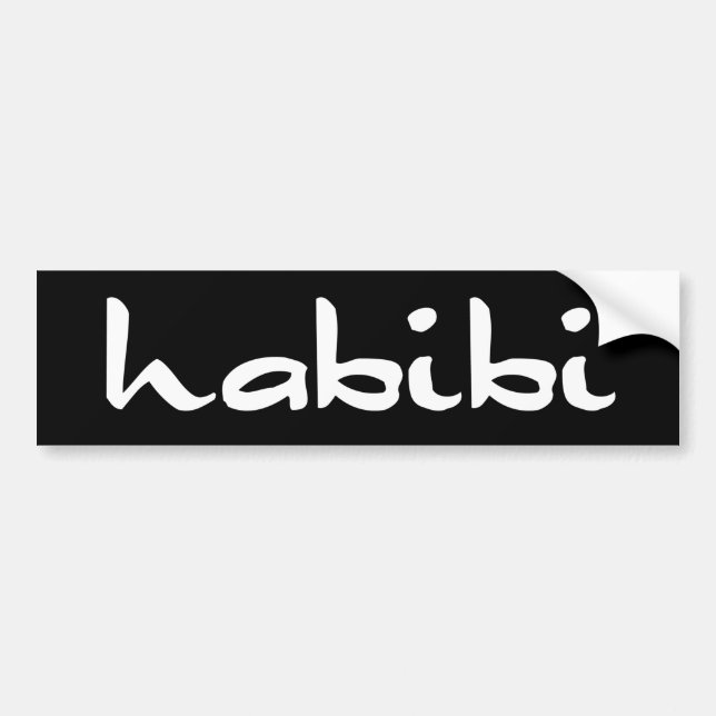 habibi bumper sticker (Front)