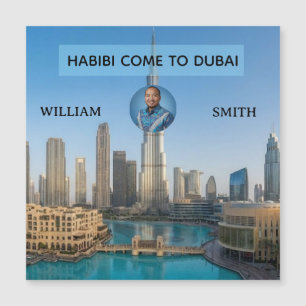 Habibi Come To Dubai Custom Name Travel