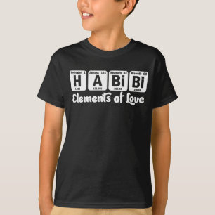 Habibi Elements of Love Periodic Table Arabic Word T-Shirt