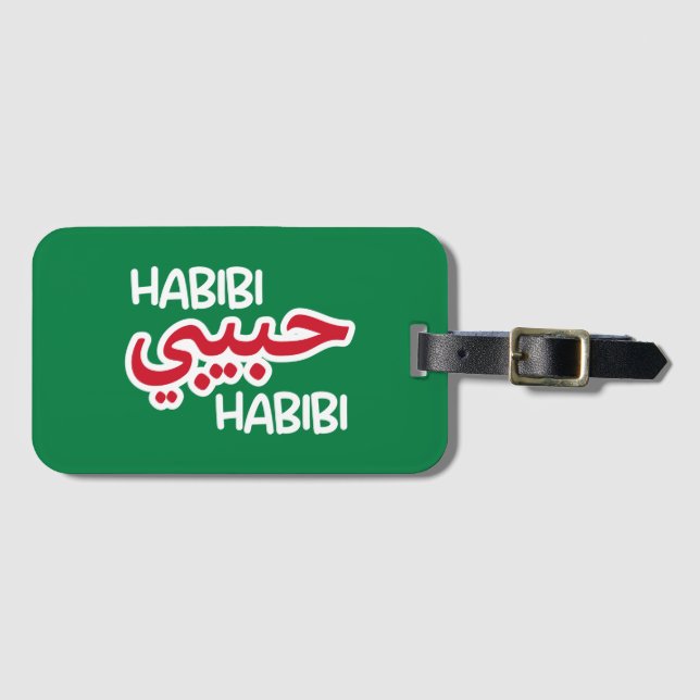 Habibi Luggage Tag (Front Horizontal)