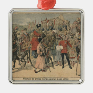 Habibullah Kahn Emir of Afghanistan Metal Tree Decoration