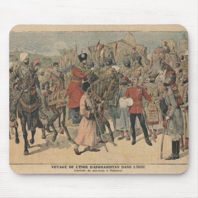 Habibullah Kahn  Emir of Afghanistan Mouse Mat (Front)