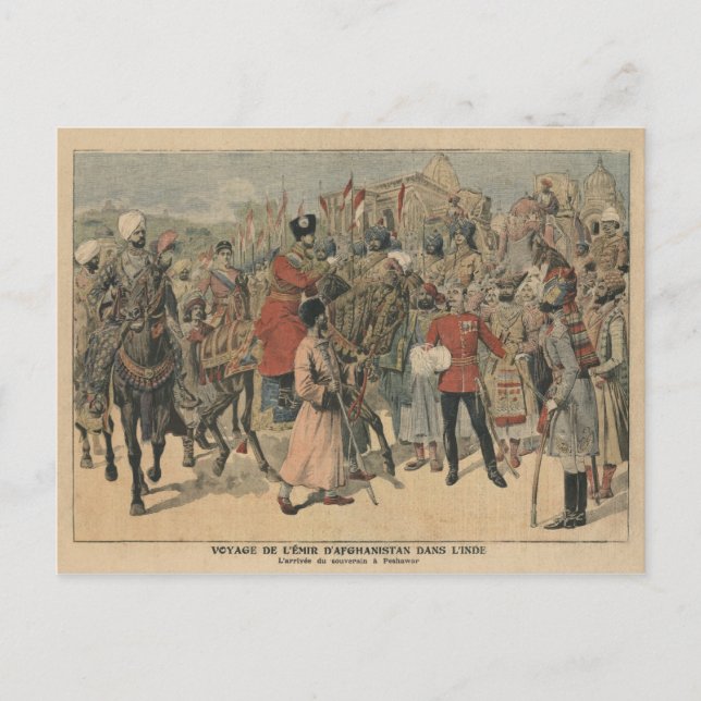 Habibullah Kahn  Emir of Afghanistan Postcard (Front)