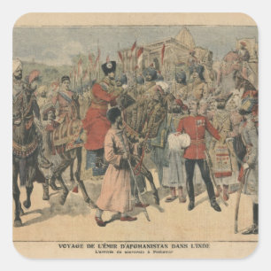 Habibullah Kahn  Emir of Afghanistan Square Sticker