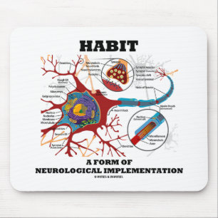Habit A Form Of Neurological Implementation Neuron Mouse Mat