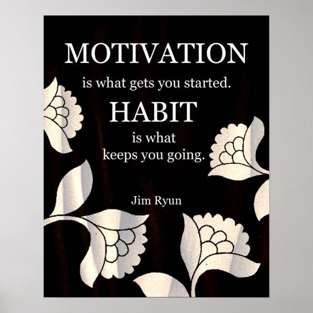Habit-Motivational Art Print (Front)