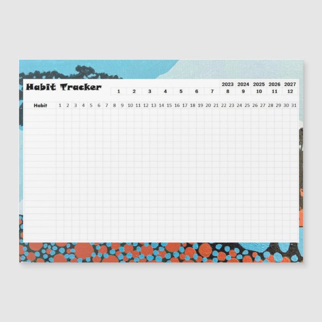 Habit Tracker Monterey Cypress  (Front)