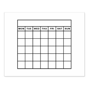 Habit tracker monthly calendar bullet journal rubber stamp