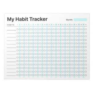 Habit Tracker Notepad