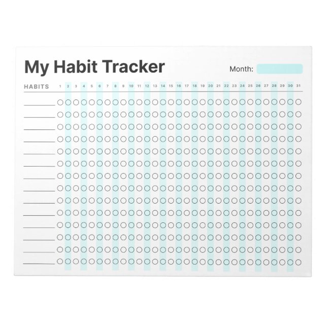 Habit Tracker Notepad (Front)