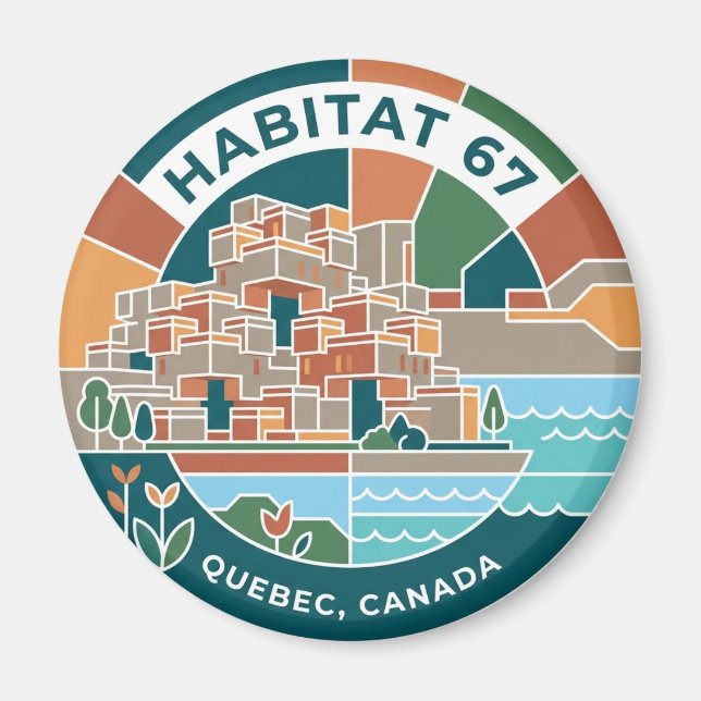 Habitat 67 Canada Magnet (Front)