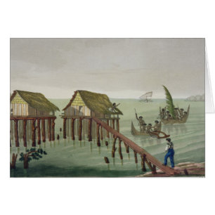 Habitations of the Papu Tribe, Rawak, plate 22 fro