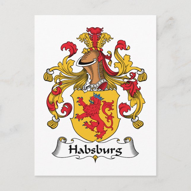 Habsburg Family Crest Postcard (Front)