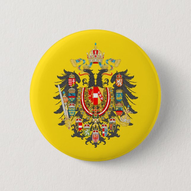 Habsburg Imperial Coat of Arms Button (Front)