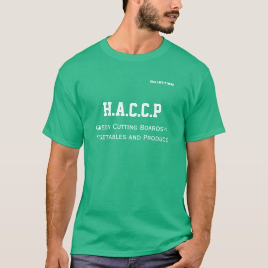 HACCP Tshirt Green Cutting Board