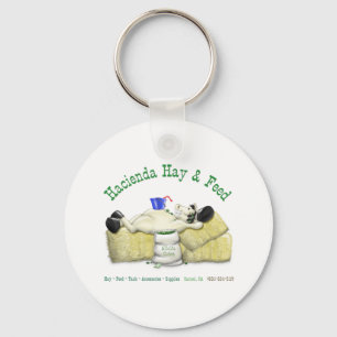 Hacienda Hay & Feed Laid back Horse Key Ring