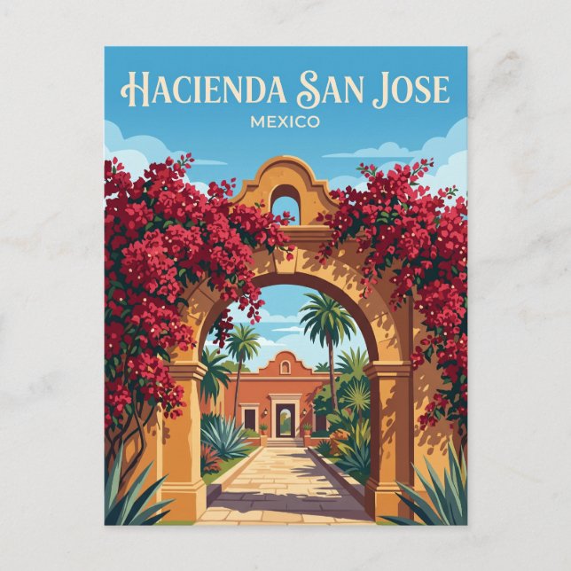 Hacienda San Jose Mexico Postcard (Front)