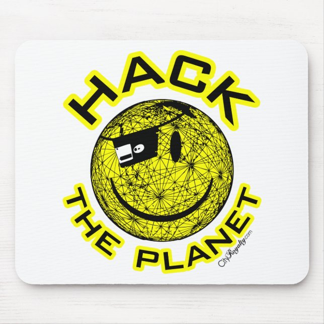 Hack the Planet Mouse Mat (Front)