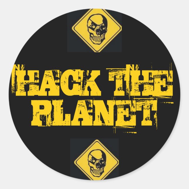 Hack The Planet Stickers (Front)