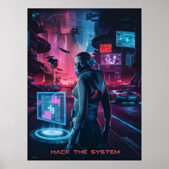Hack the System Poster (Front)
