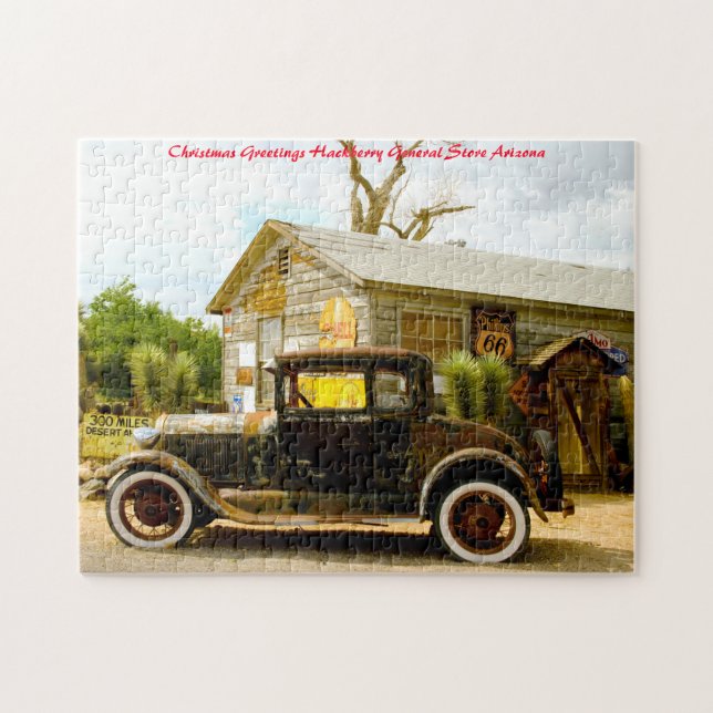 Hackberry General Store.Christmas Greetings Jigsaw Puzzle (Horizontal)