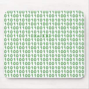 HACKED Binary Code Computer Talk Mouse Mat