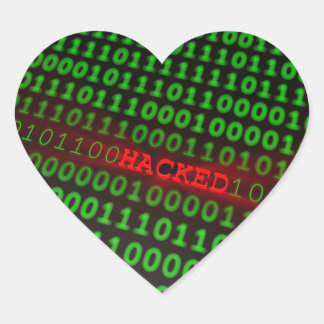 Hacked Heart Sticker