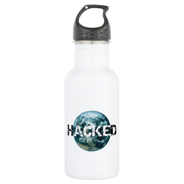 Hacked Planet Earth 532 Ml Water Bottle (Front)