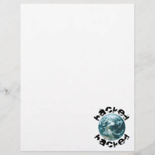 Hacked Planet Earth Customised Letterhead