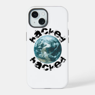 Hacked Planet Earth iPhone 15 Case