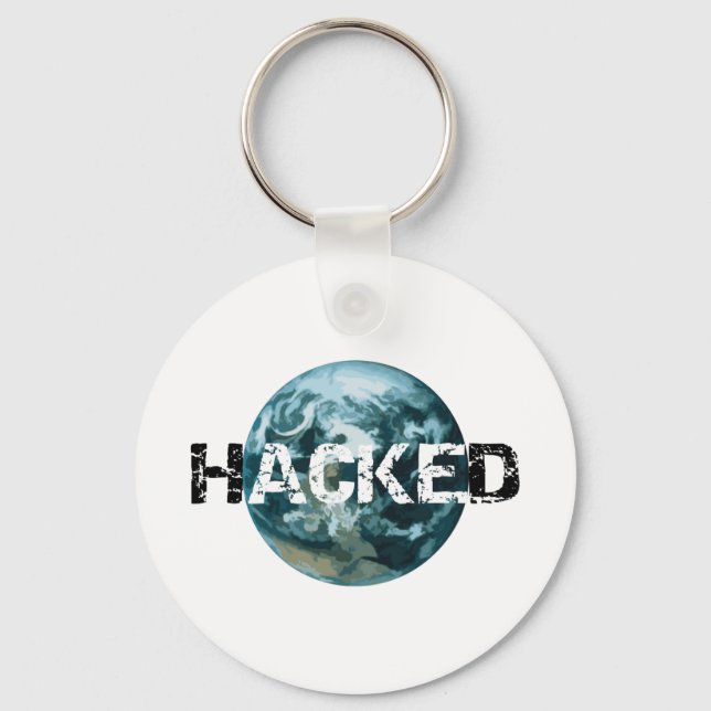 Hacked Planet Earth Key Ring (Front)
