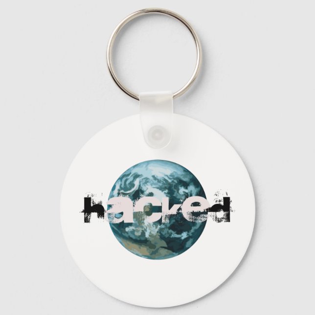 Hacked Planet Earth Key Ring (Front)