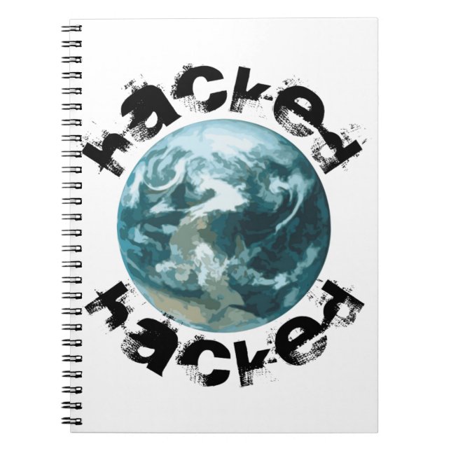 Hacked Planet Earth Notebook (Front)