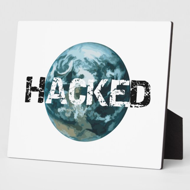 Hacked Planet Earth Plaque (Side)