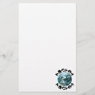 Hacked Planet Earth Stationery